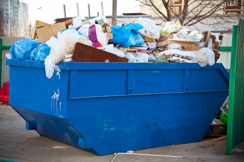 Waste collection truck in Erith